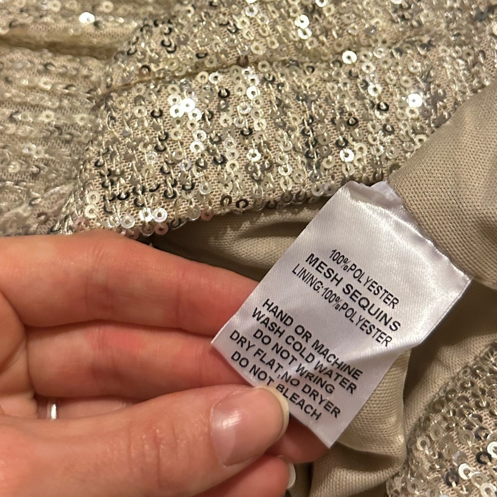 BLANC Sequins Pants 🤍✨🪩 - Picture 5 of 6